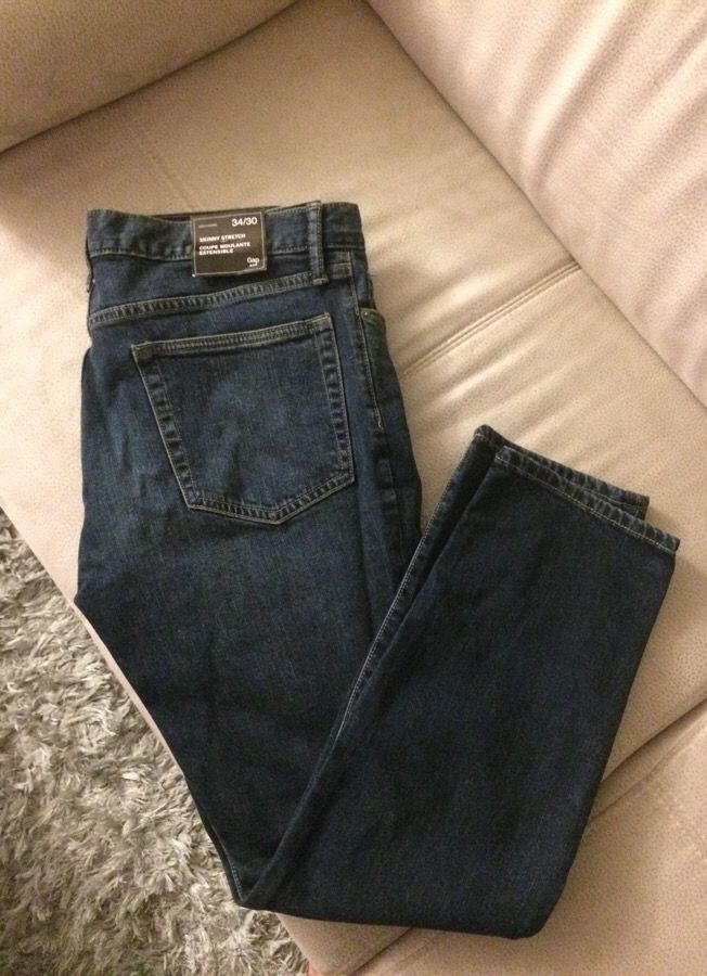 gap skinny stretch jeans 34/30