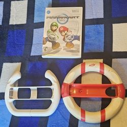 Mario Kart Wii With 2 Steering Wheels 