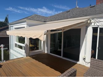 Sun Setter electric deck awning.