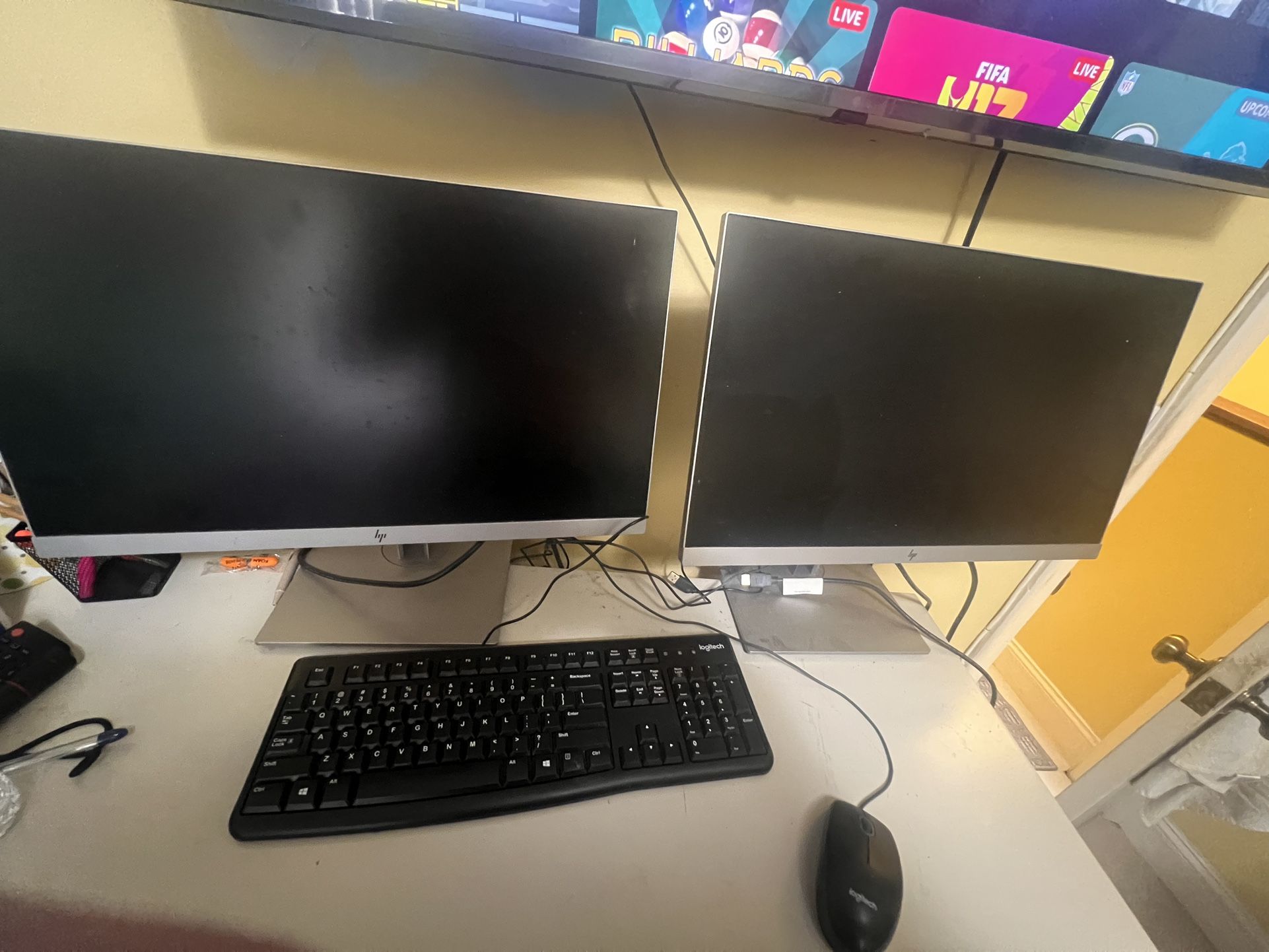 HP dual Adjustable Duo Monitors