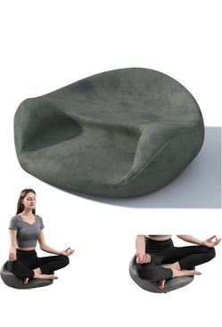 Gray Ergonomic Meditation Cushion