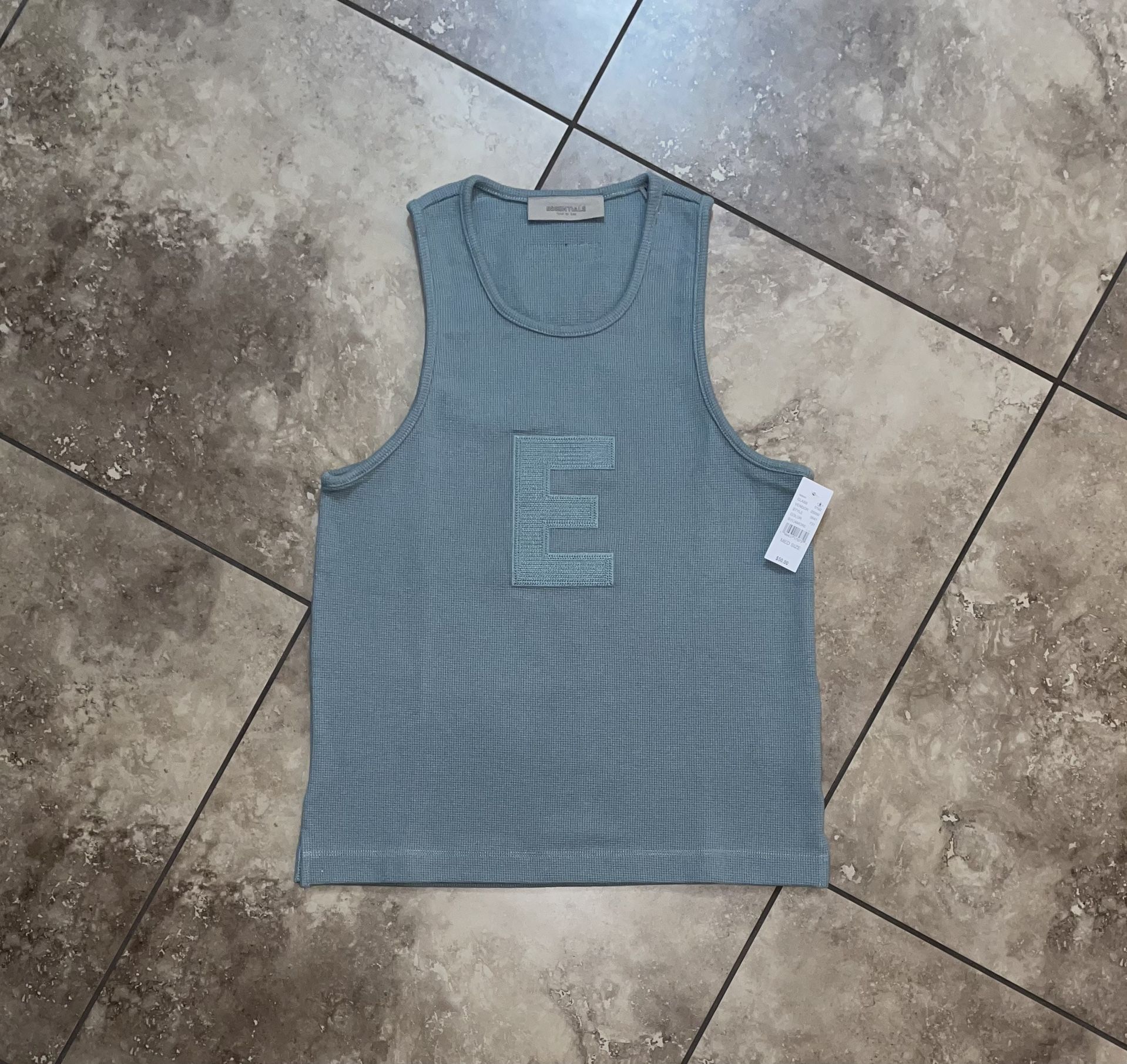 Women’s Fear Of God Essentials Waffle Tank Sycamore Size Medium