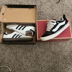 Knu Skool Vans And Sambas Both Size 9 