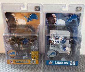 NFL MCFARLANE’S SPORTS PICKS LEGACY SERIES 2023 BARRY SANDERS LIONS GOLD & REG