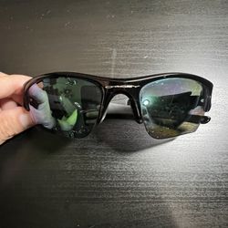 Green Oakley Polarized Sunglasses 
