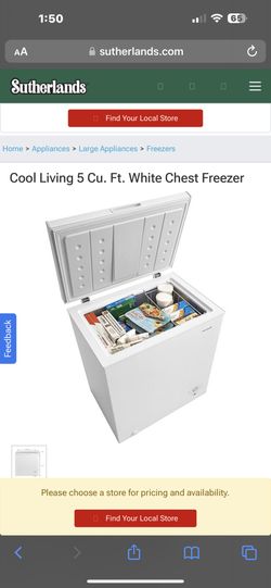 Cool living freezer deals