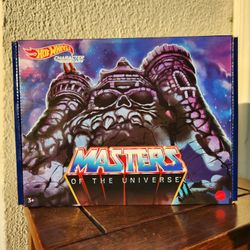 NEW Hot Wheels He-Man Masters of the Universe 5-Pack 1:64 Scale Collectible Cars Vehicles He-Man, Skeletor, Man-At-Arms, Beast Man & Teela
Brand new 