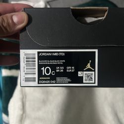 Jordan 1 MID TB