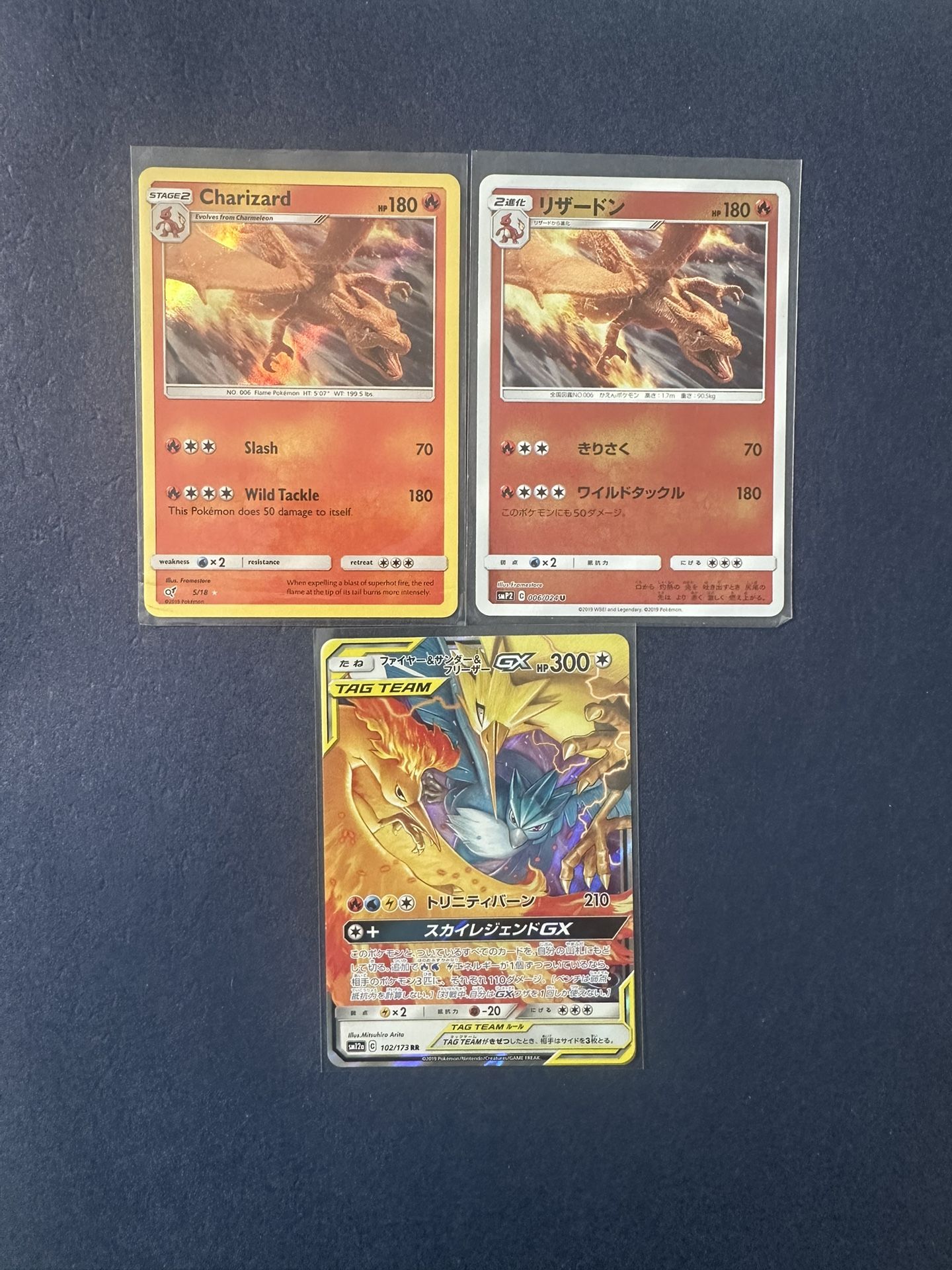Charizard, Moltres & Articuno & Zapdos