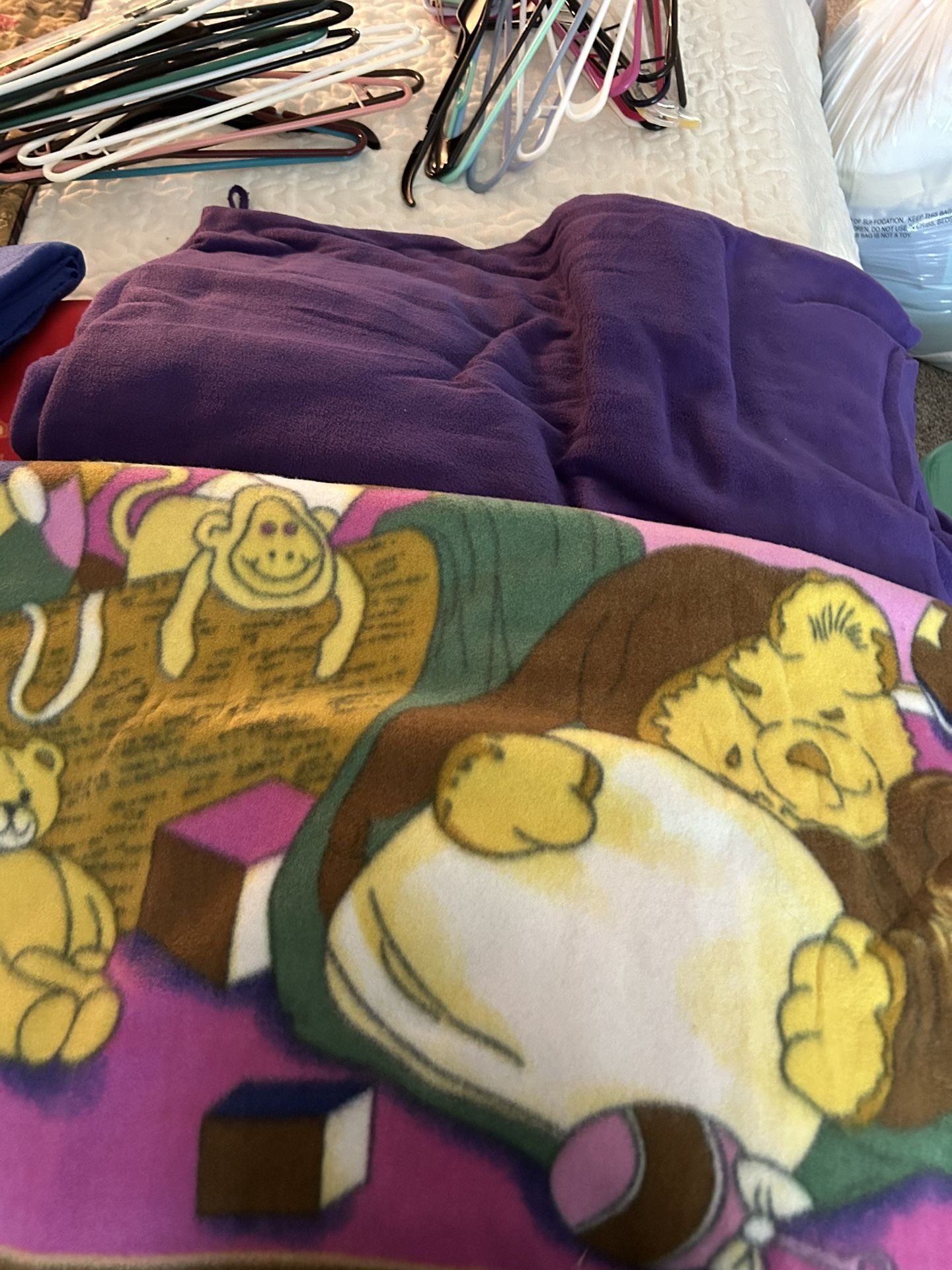 Material Front And Back To Make Tie Blanket