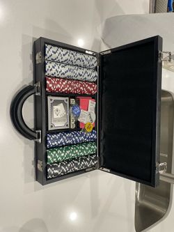 Poker Set in Leather Case