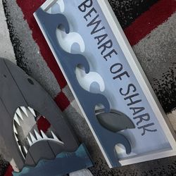 Shark kid room decor set