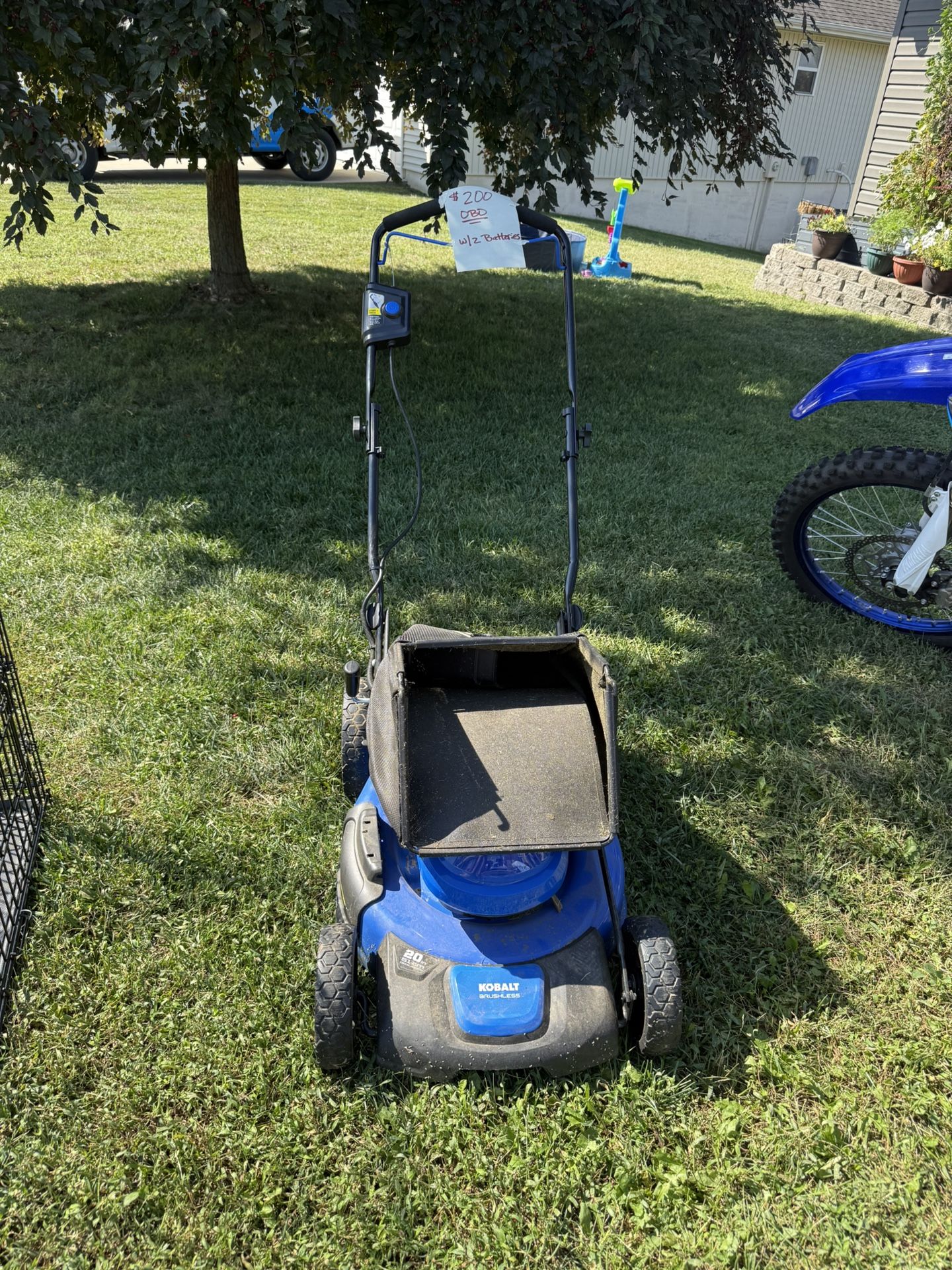 Kobalt Electric Lawn Mower With 2 Batteries And Charger