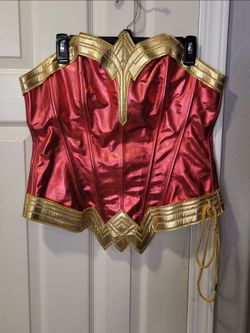 Wonder Woman Halloween Costume Corset Top
