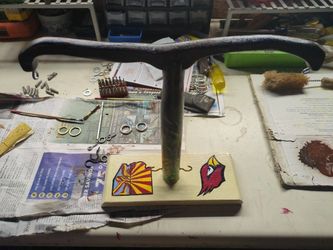 Tabletop Ring Hook Games Wood Sanded And Painted