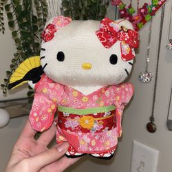 Chirimen Japanese Hello Kitty Doll Plushie 