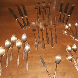 Vintage 1950's Dirilyte, Originally Dirigold, Sweden Flatware Set