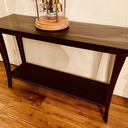 Console Sofa Table Dessert Stand Espresso Finish 