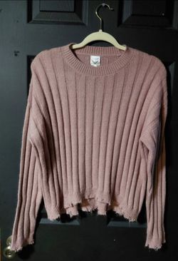 Juniors Size S Pullover Sweater: Freshman 1996 Frayed Hem And Sleeves