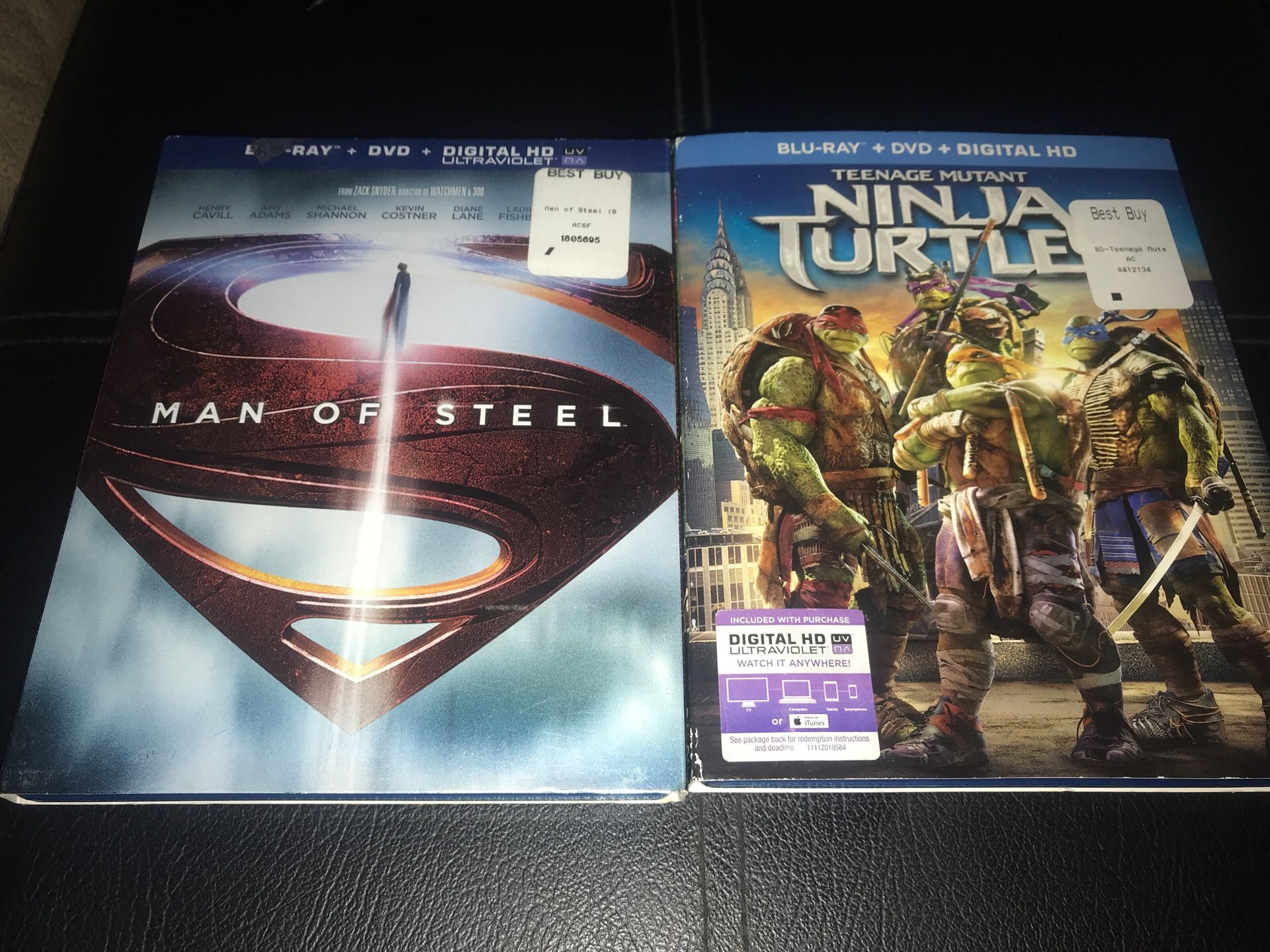 Man Of Steel Ninja Turtles Blu-ray DVD
