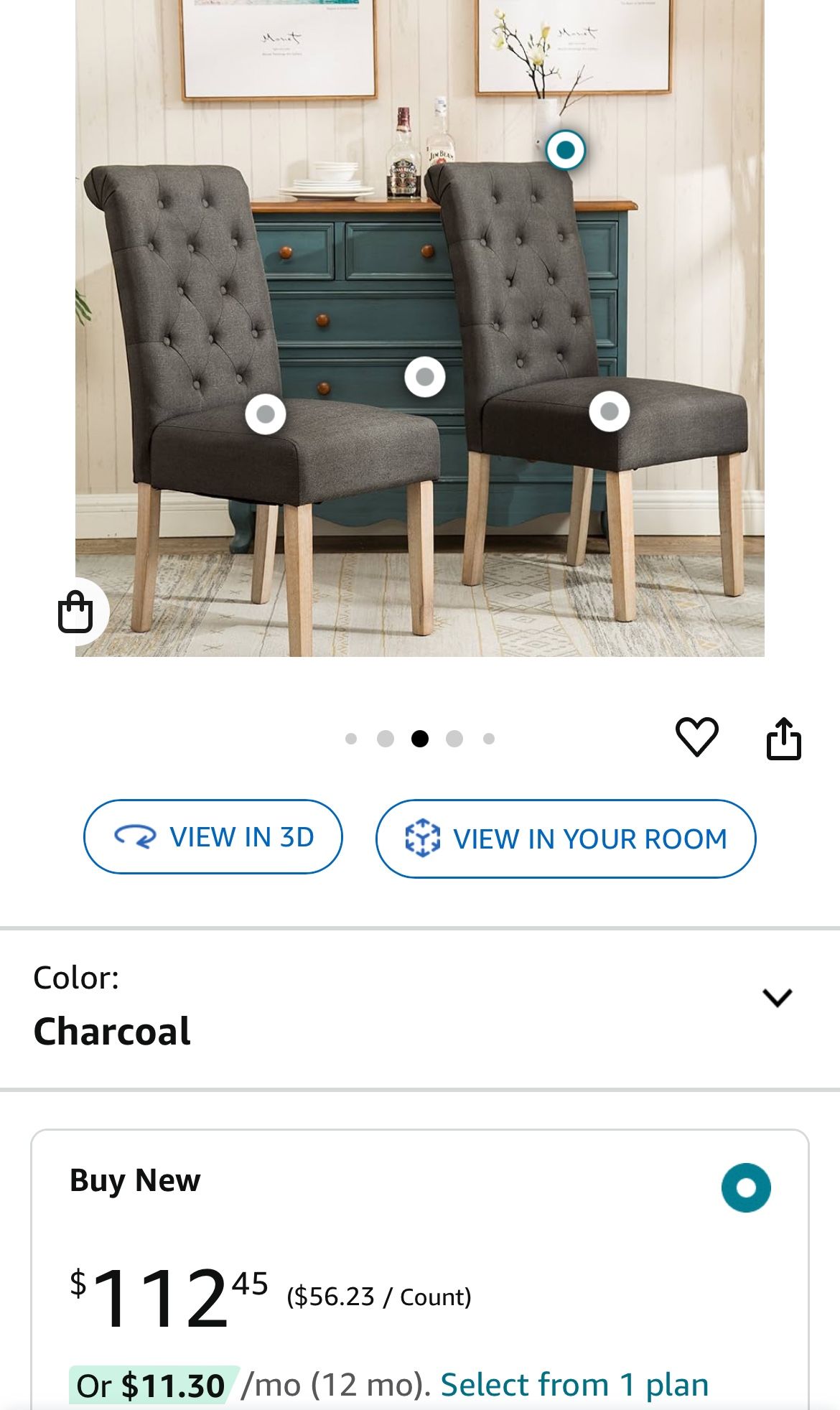 Roundhill Furniture Habit Dining Chair - Thumbnail 4