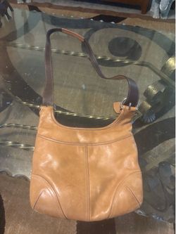 Leather coach bag