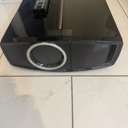 JVC D-ILA Precision Home Theater Projector - DLA HD250  With c1970's Movie Slide Film Projector Screen 40"