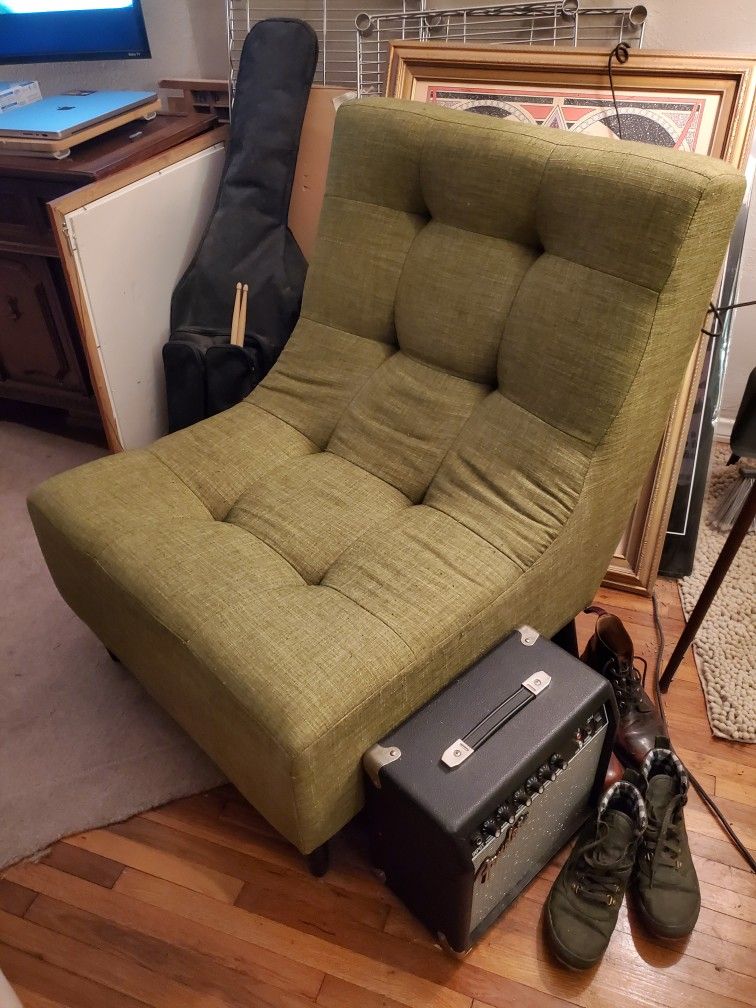 Mid Century Lounge Chair with Ottoman