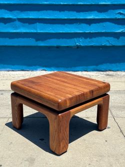 Vintage Solid Oak Compact Coffee Table