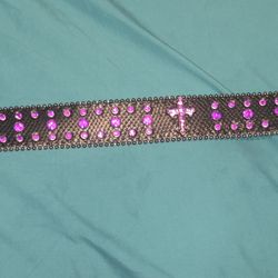 Mens Small Rhinestone Belt