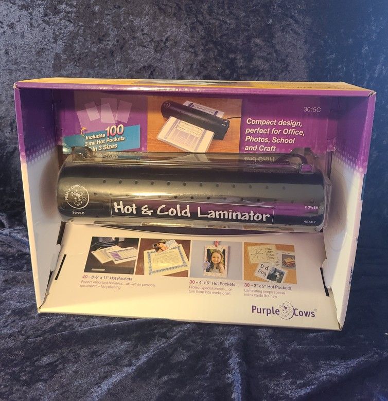 Purple Cow Hot & Cold Laminator
