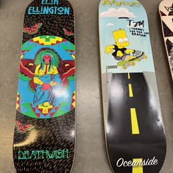 Skateboard decks various sizes