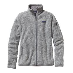 Patagonia fleece light grey jacket