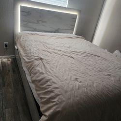 Queen Mattress And Head Board And Foot 