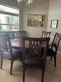 Round Wooden Table