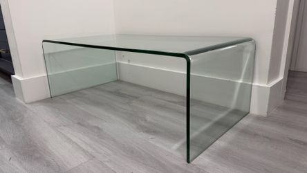 Glass coffee table