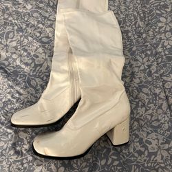 White Halloween Boots