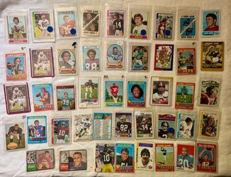 Vintage Football Card Collection Lot of 45 Hall of Famers