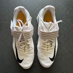 Nike Savaleos Weightlifting Shoes White Black – Size 10.5
