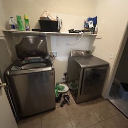 Electric Samsung Washer And Dryer Set 