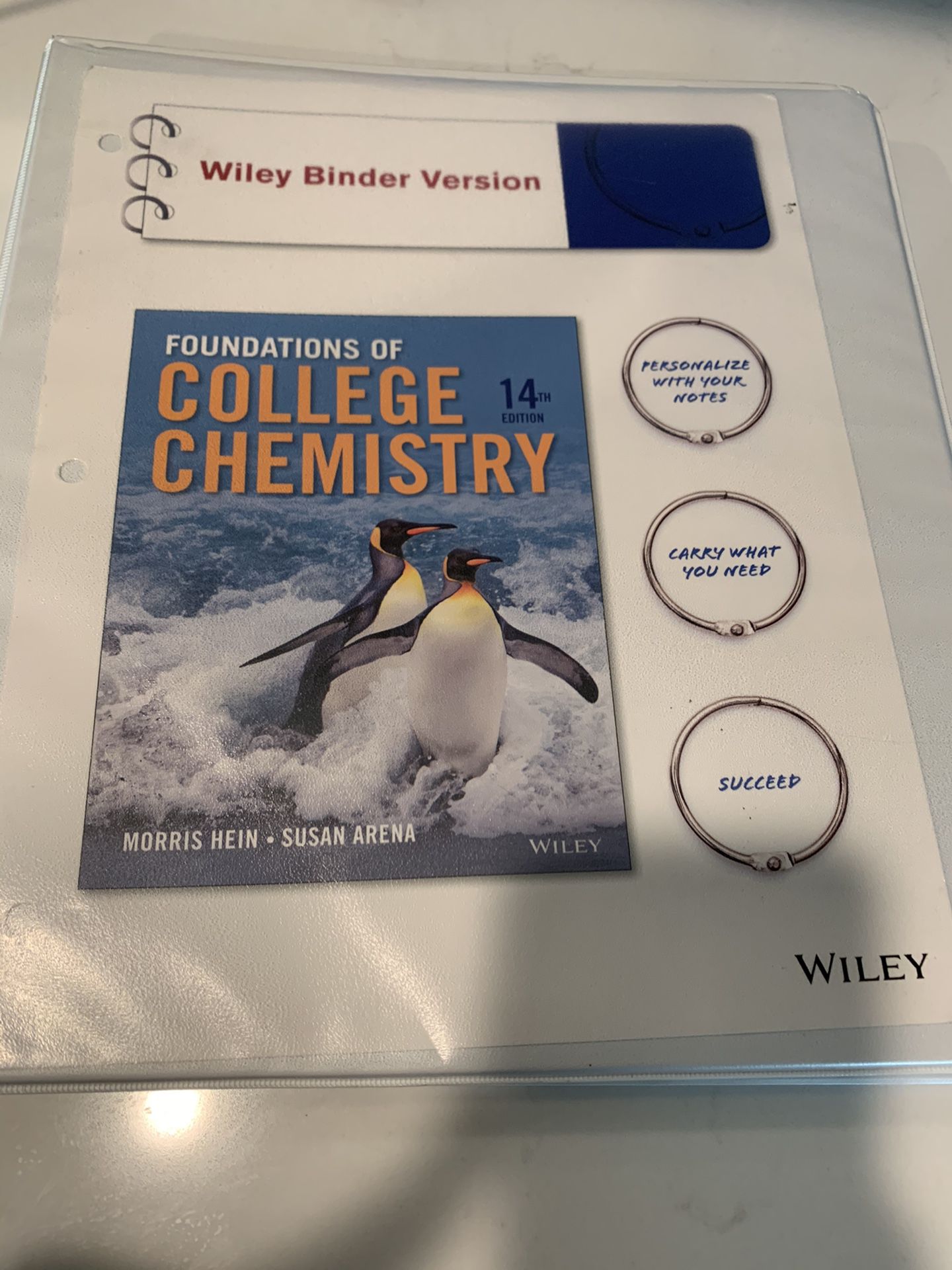 Foundations of College Chemistry 14th E loose leaf in a binder
