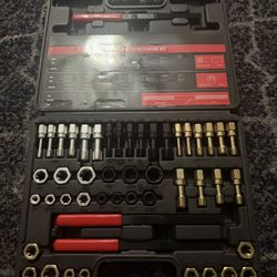 49PCS Thread Chaser Set, Thread Repair Chaser Kit with Metric and UNC UNF Universal Rethreading Kit Thread Restorer Kit