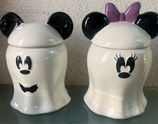 Mickey and Minnie Mouse Ghost Jars