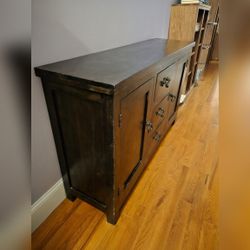 Solid Mango Wood Sideboard / Credenza One Kings Lane (59") - Good - New York, NY