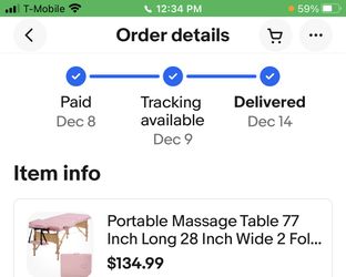 Massage/ Lash Table, Pink Stool, And Roller Cart