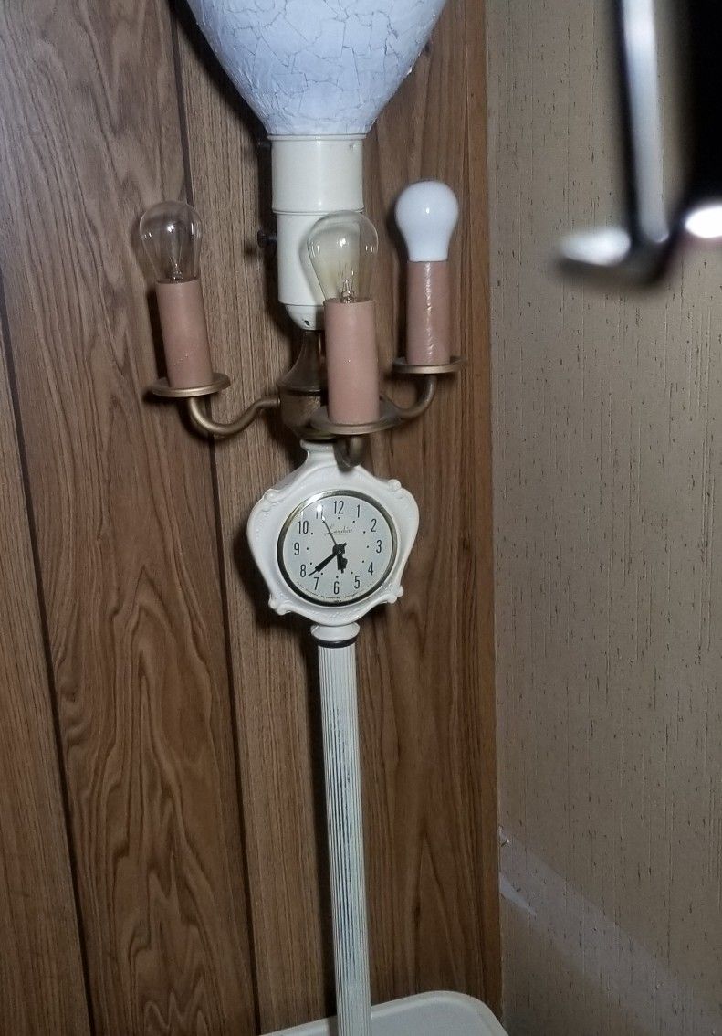 1940's Table Clock Lamp