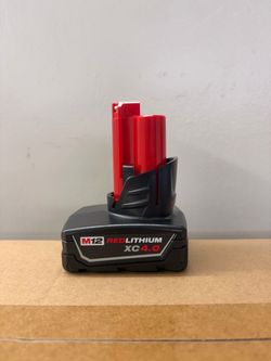 New Milwaukee M12 RedLithium XC4.0 Battery