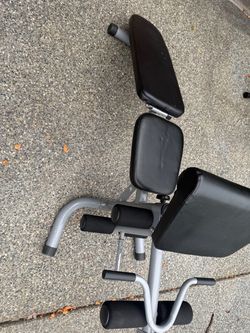 Weights bench press