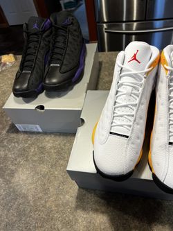 Attention Purple 13 Gold Del Sol Jordan’s 13 Combo Pack with Receipts