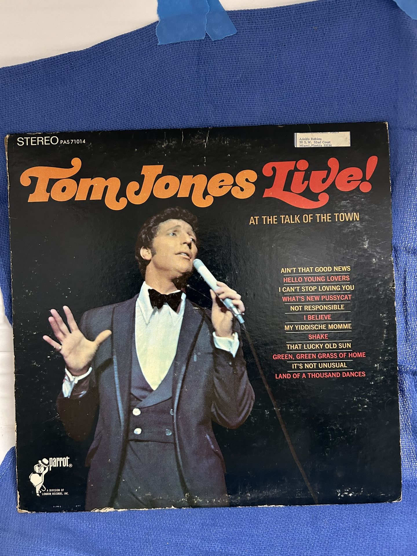 Tom Jones Live Album